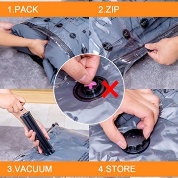 Space Saving Vacuum Storage Bags with Hand Pump for All