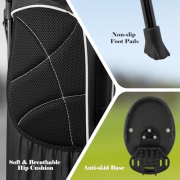 Lightweight Tangkula Golf Stand Bag with 4 Pockets