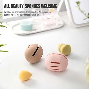 FERYES Silicone Makeup Sponge Holder – Eco-Friendly & Travel Safe