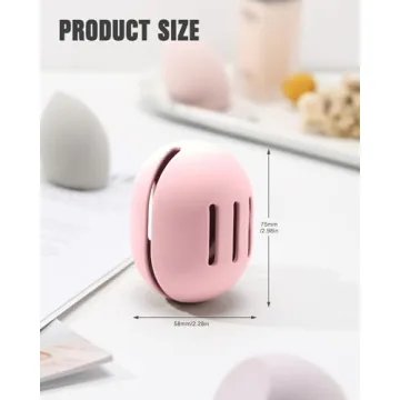 FERYES Silicone Makeup Sponge Holder – Eco-Friendly & Travel Safe
