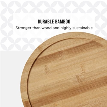 Shop 10-Inch Copco Bamboo Wood Lazy Susan for Home Organization