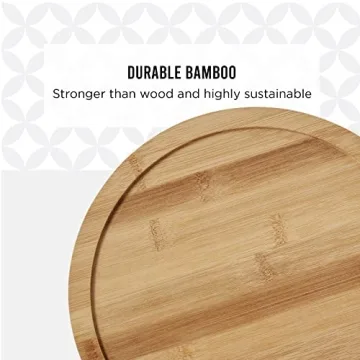 Shop 10-Inch Copco Bamboo Wood Lazy Susan for Home Organization