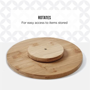Shop 10-Inch Copco Bamboo Wood Lazy Susan for Home Organization