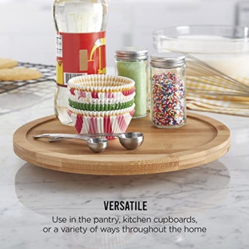 Shop 10-Inch Copco Bamboo Wood Lazy Susan for Home Organization