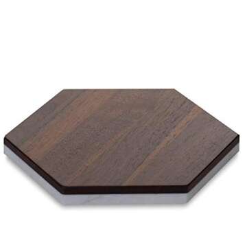 Libbey Urban Story Wood and Marble Flip Tray for Entertaining