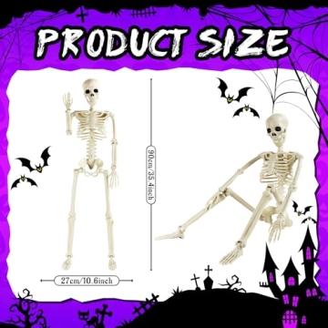 36" Halloween Skeletons for Spooky Décor & Parties