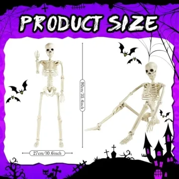 36" Halloween Skeletons for Spooky Décor & Parties