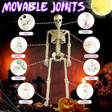 36" Halloween Skeletons for Spooky Décor & Parties