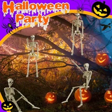 36" Halloween Skeletons for Spooky Décor & Parties