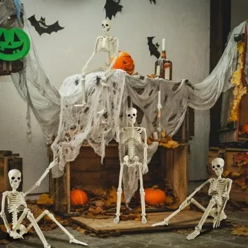 36" Halloween Skeletons for Spooky Décor & Parties