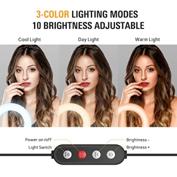 Kaiess Clip-on Ring Light for Video Conferencing and Streaming