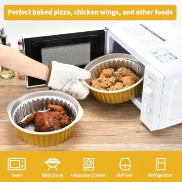 SuiXinCook Gold Aluminum Foil Pans for Cooking & Baking