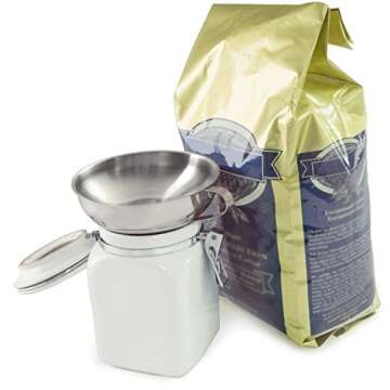 Norpro Stainless Steel Wide-Mouth Funnel w/ Handle, Silver (1 EA)