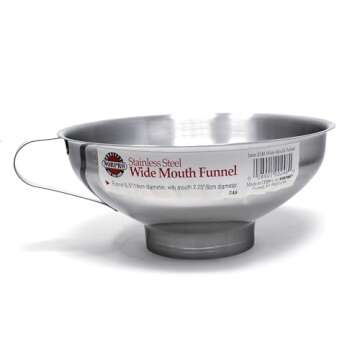 Norpro Stainless Steel Wide-Mouth Funnel w/ Handle, Silver (1 EA)