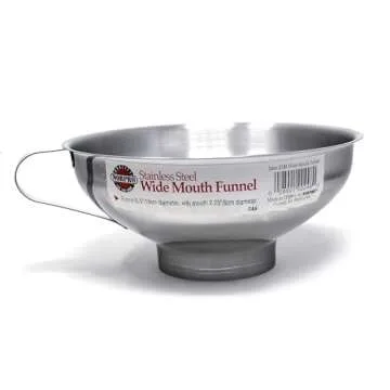 Norpro Stainless Steel Wide-Mouth Funnel w/ Handle, Silver (1 EA)