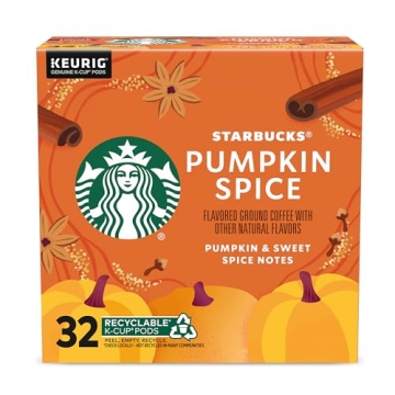 Starbucks Pumpkin Spice K-Cup Pods, Limited Edition 32 Count