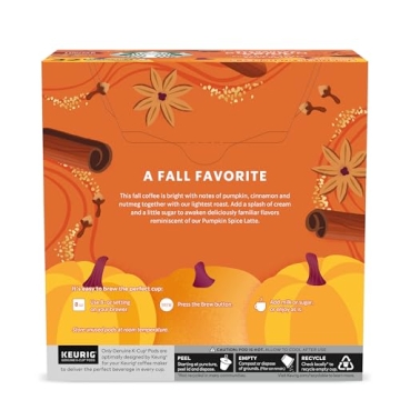 Starbucks Pumpkin Spice K-Cup Pods, 32 Pack