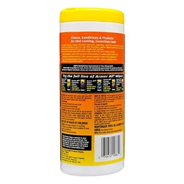 Armor All Leather Wipes for Cars and Motorcycles - 20 Count