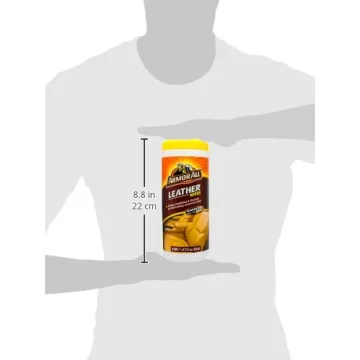 Armor All Leather Wipes for Cars and Motorcycles - 20 Count