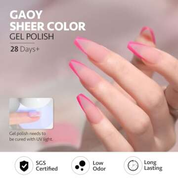 GAOY Classical Gel Nail Polish Set for Home Nail Art