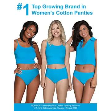 Fruit of the Loom Women's Eversoft Cotton Bikini Underwear, Tag Free & Breathable, Cotton-10 Pack-Assorted Neutrals, 5