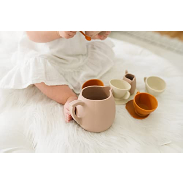 Marlowe & Co Silicone Classic Tea Set for Kids