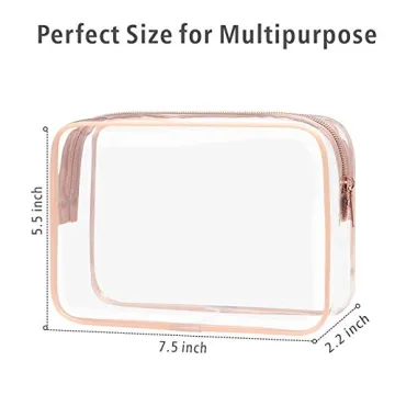 PACKISM Clear Makeup Bag - Ideal TSA Compliant Bag