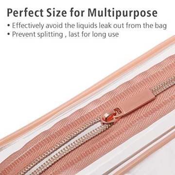 PACKISM Clear Makeup Bag - Ideal TSA Compliant Bag