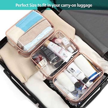PACKISM Clear Makeup Bag - Ideal TSA Compliant Bag