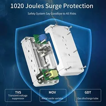 Power Charger Shelf with 11 Ports & Surge Protection