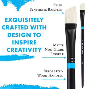 Princeton Aspen Angular Mottler Brush for Acrylic & Oil