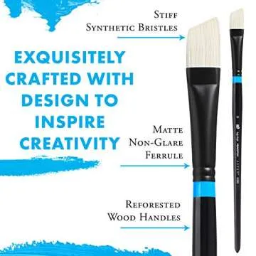 Princeton Aspen Angular Mottler Brush for Acrylic & Oil