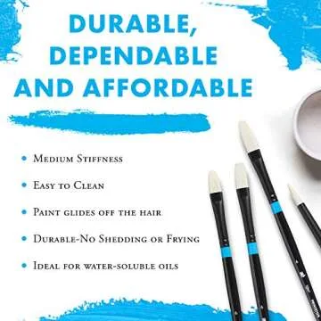 Princeton Aspen Angular Mottler Brush for Acrylic & Oil