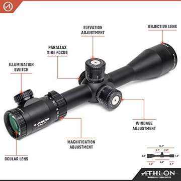 Athlon Optics Argos BTR GEN2 6-24x50 Riflescope - APMR FFP IR MIL, Black