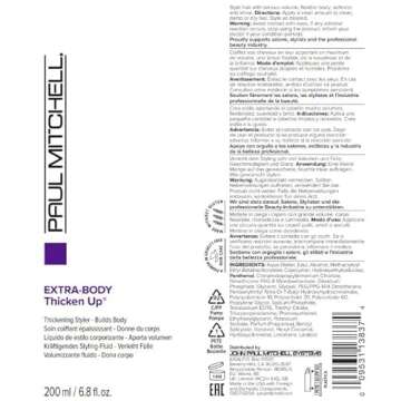 Paul Mitchell Extra-Body Thicken Up Styling Liquid, Thickens + Builds Body, For Fine Hair, 6.8 fl. oz.