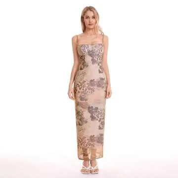 Stylish Women’s Summer Floral Maxi Dress with Spaghetti Straps