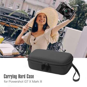 Durable Seracle Camera Bag for Canon G7X Mark III/II