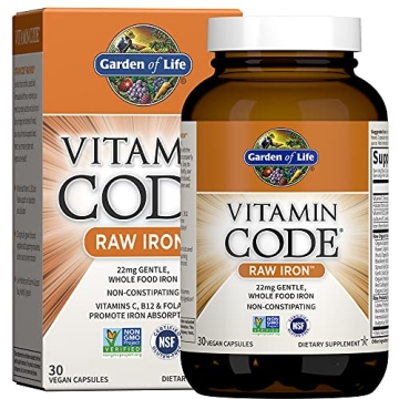 Vitamin Code Raw Iron Capsules Boost Energy Naturally