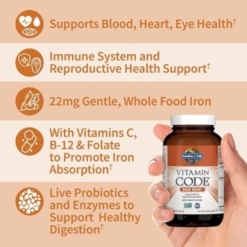 Vitamin Code Raw Iron Capsules Boost Energy Naturally