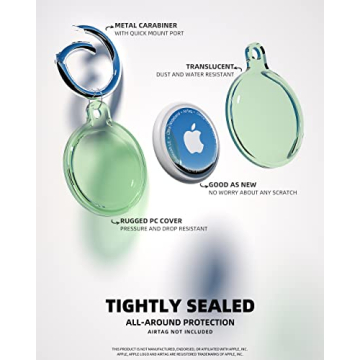 Stylish Waterproof AirTag Holders for Pets and Keys