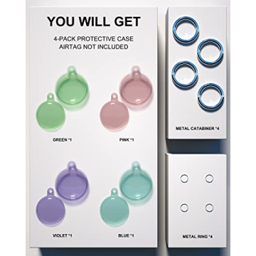 Stylish Waterproof AirTag Holders for Pets and Keys