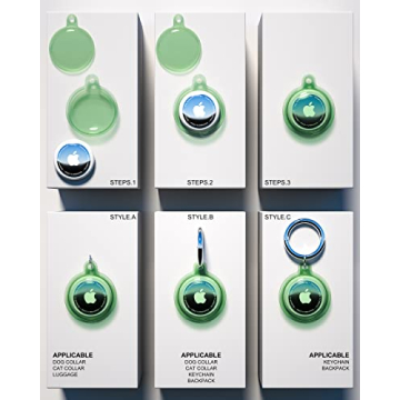 Stylish Waterproof AirTag Holders for Pets and Keys