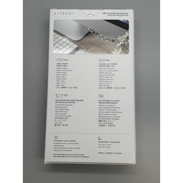 Satechi Type-C Clamp Hub Pro for Neat iMac Setup
