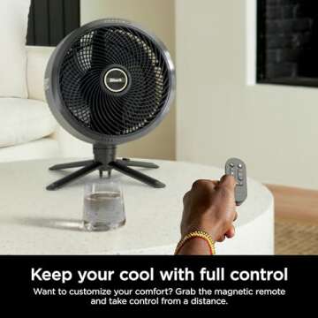 Shark FlexBreeze Fan - Indoor & outdoor oscillating fan, pedestal & tabletop, corded & cordless portable fan with outdoor InstaCool misting attachment - FA222