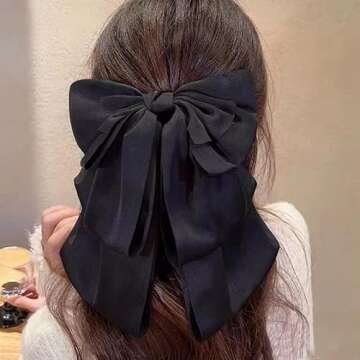 Elegant Bow Hair Claw Clips - French Style Clip Accessories