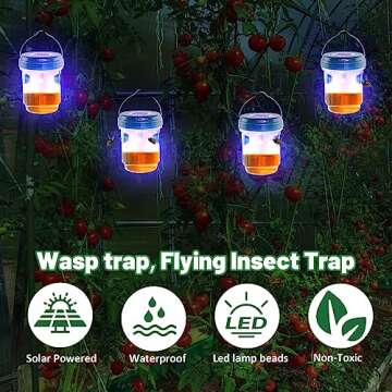 Solar Wasp Trap - Eco-Friendly Pest Control Solution