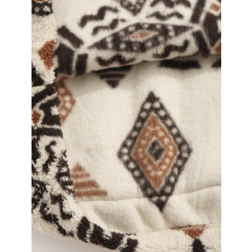 ZAFUL Men's Cozy 1/4 Zip Sherpa Sweatshirt