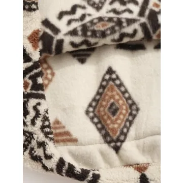 ZAFUL Men's Cozy 1/4 Zip Sherpa Sweatshirt