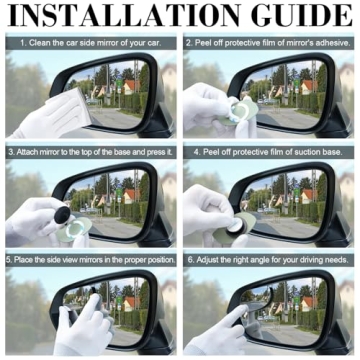 LivTee HD Blind Spot Mirrors for Safer Driving