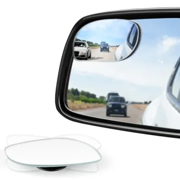 LivTee HD Blind Spot Mirrors for Safer Driving